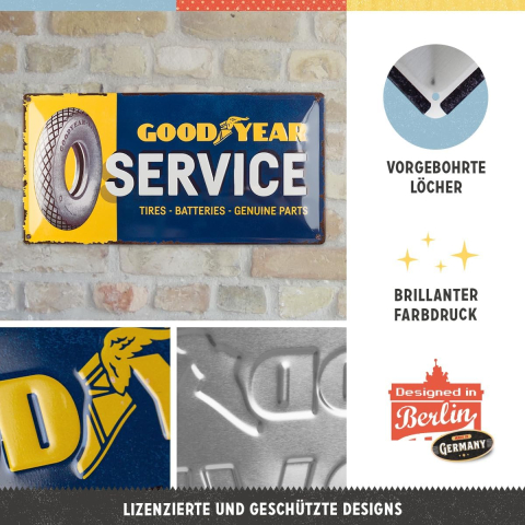 Placa metalica 25x50 Goodyear Service [2]