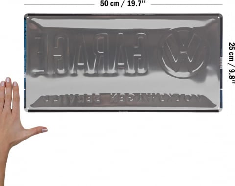 Placa metalica 25X50 Volkswagen Garaj [1]