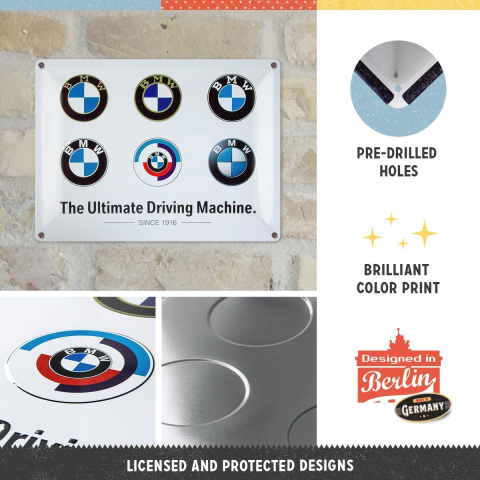 Placa metalica 30x40 BMW - Logo Evolution - Evolutia Siglei [2]
