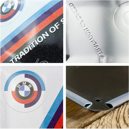 Placa metalica 30X40 BMW Motorsport - Tradition Of Speed - Traditia Vitezei [2]
