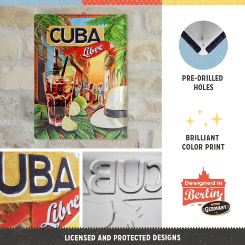 Placa metalica 30X40 Cuba Libre [2]