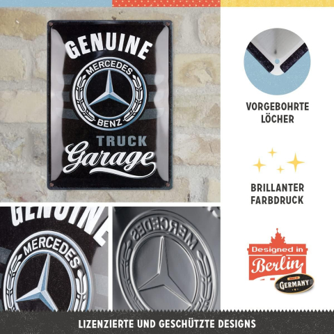 Placa metalica 30X40 Daimler Truck - Garaj [2]