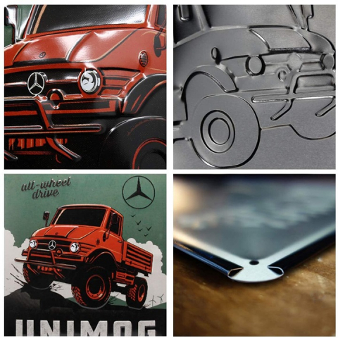 Placa metalica 30X40 Daimler Truck - Unimog [2]