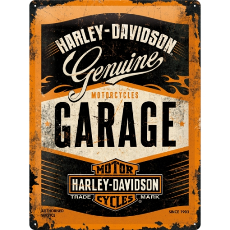 PLACI - Placa metalica 30X40 Harley-Davidson Garage - Garaj
