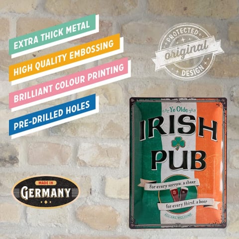 Placa metalica 30X40 Irish Pub - Crasma Irlandeza [3]