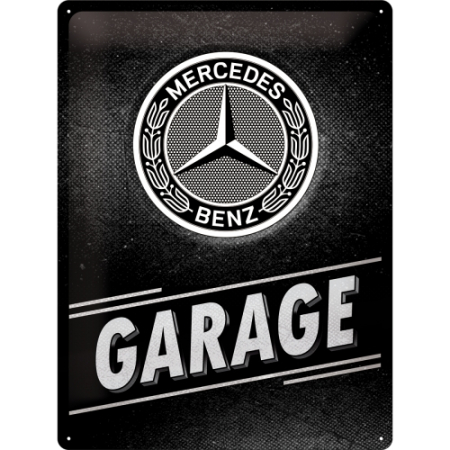 PLACI - Placa metalica 30x40 Mercedes-Benz - Garaj