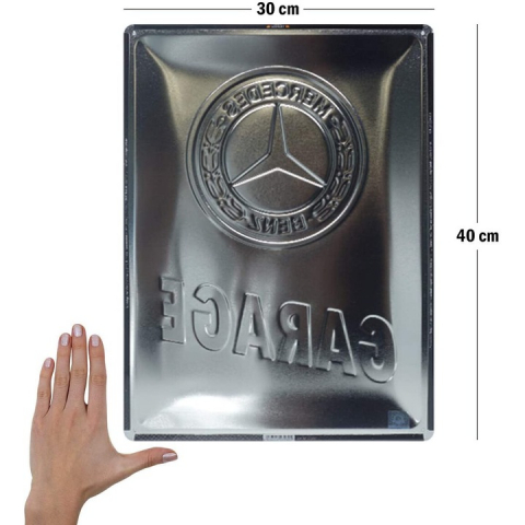 Placa metalica 30x40 Mercedes-Benz - Garaj [1]