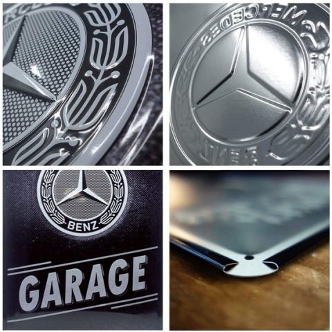 Placa metalica 30x40 Mercedes-Benz - Garaj [3]
