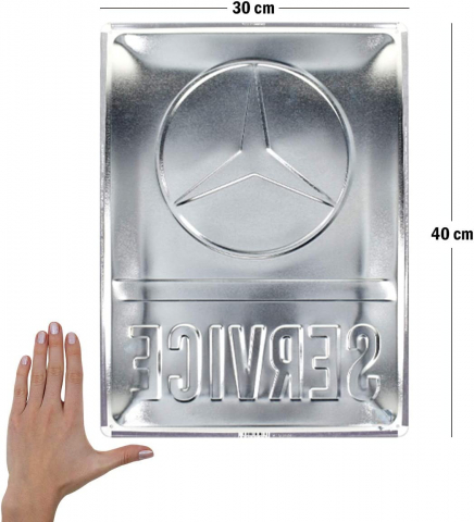 Placa metalica 30x40 Mercedes-Benz Service [1]