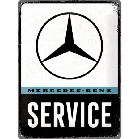 PLACI - Placa metalica 30x40 Mercedes-Benz Service