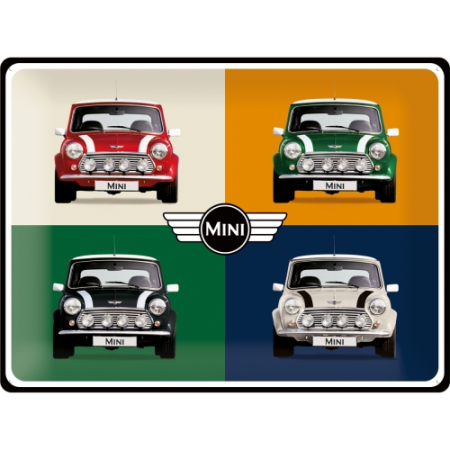 PLACI - Placa metalica 30X40 Mini-4 Masini Pop Art
