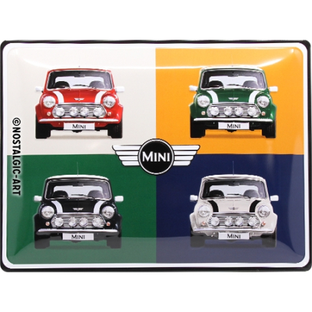 Placa metalica 30X40 Mini-4 Masini Pop Art [1]