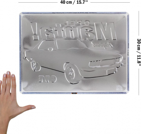Placa metalica 30X40 Opel - Manta GT/E [1]
