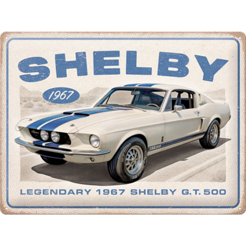 PLACI - Placa metalica 30x40 Shelby - 1967 GT 500