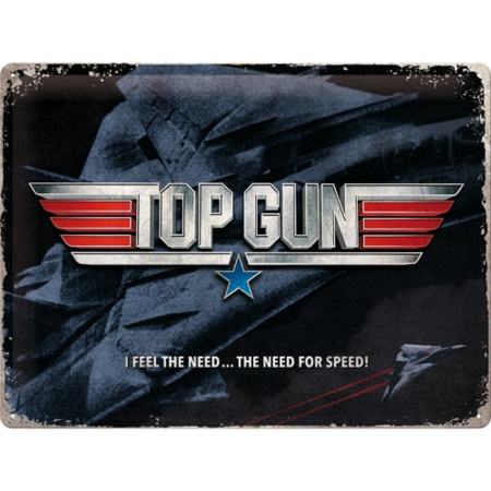 PLACI - Placa metalica 30X40 Top Gun - The Need for Speed - Nevoia de viteza