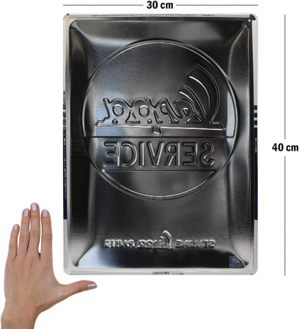 Placa metalica 30x40 Vespa - Service [1]