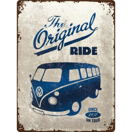 PLACI - Placa metalica 30x40 Volkswagen Bulli The Original Ride - Masina Originala