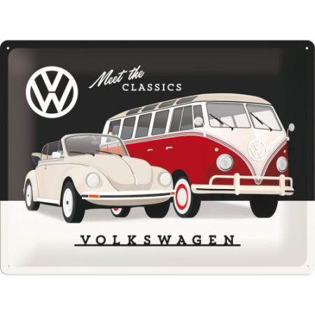 PLACI - Placa metalica 30x40 Volkswagen Classics - Modele Clasice