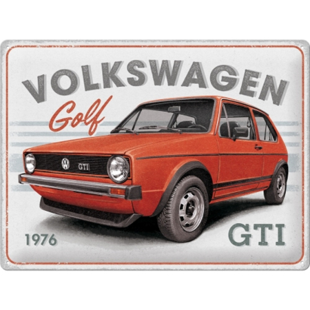 PLACI - Placa metalica 30X40 Volkswagen Golf - GTI 1976