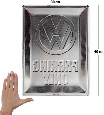 Placa metalica 30X40 Volkswagen - Parking Only - Parcare doar pentru Volkwagen [1]