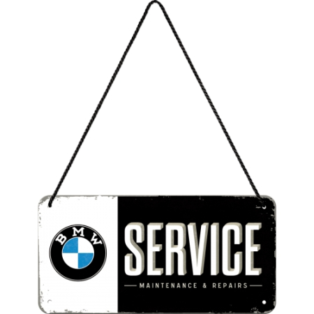 Placa metalica cu snur 10x20 BMW Service [1]
