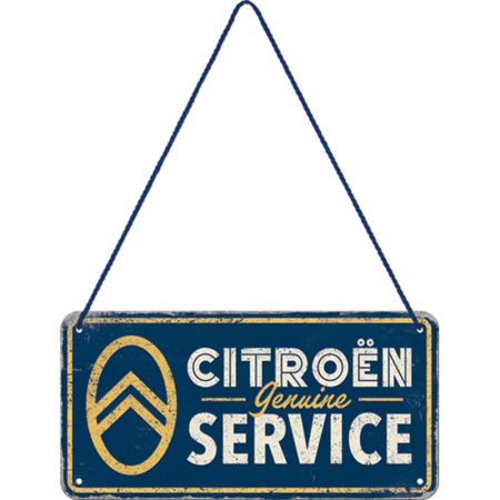 Placa metalica cu snur 10x20 Citroen - Service Autentic [1]
