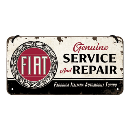 PLACI - Placa metalica cu snur 10x20 Fiat - Service & Reparatii