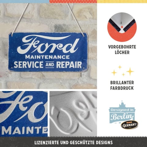 Placa metalica cu snur 10x20 Ford - Service & Reparatii [3]