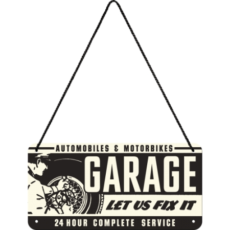 Placa metalica cu snur 10x20 Garaj [1]