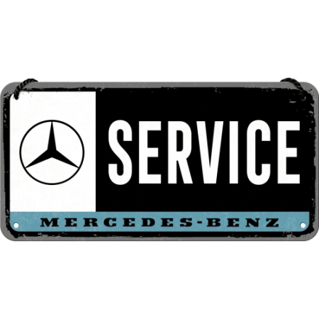 PLACI - Placa metalica cu snur 10x20 Mercedes-Benz Service