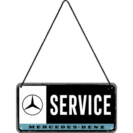 Placa metalica cu snur 10x20 Mercedes-Benz Service [1]