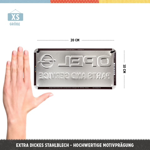 Placa metalica cu snur 10x20 Opel - Service si Piese [3]