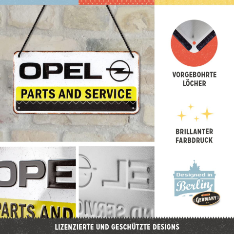 Placa metalica cu snur 10x20 Opel - Service si Piese [4]