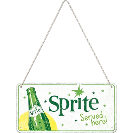 Placa metalica cu snur 10x20 Sprite - Servit Aici [1]
