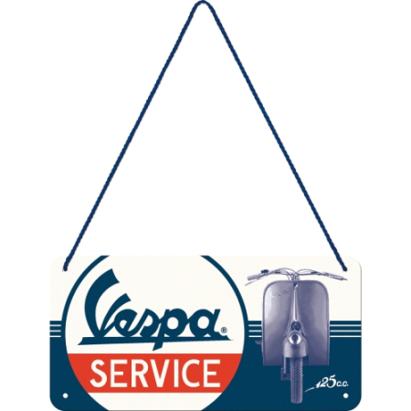 Placa metalica cu snur 10x20 Vespa Service [1]