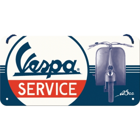 PLACI - Placa metalica cu snur 10x20 Vespa Service