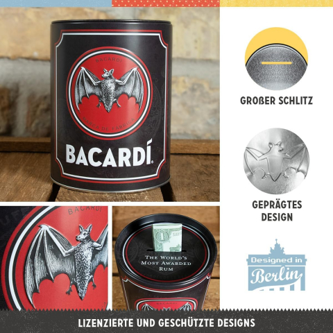 Pusculita Bacardi Logo Negru [3]