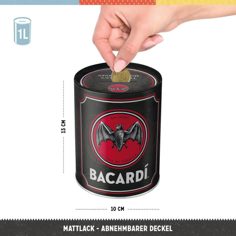 Pusculita Bacardi Logo Negru [2]