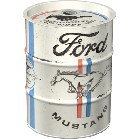 Pusculita Ford Mustang - Horse & Stripes Logo - Sigla cu Cal si Dungi [2]