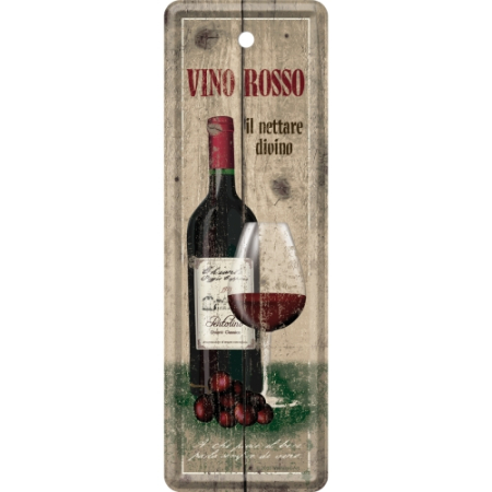 SEMNE DE CARTE - Semn de carte metalic Vino Rosso - Vin Rosu