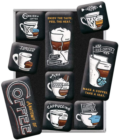 MAGNETI - Set de magneti Anatomia cafelei