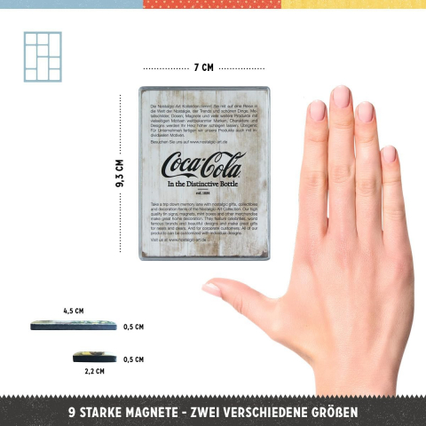 Set magneti Coca-Cola Bottle Timeline - evolutia Sticlei in timp [2]