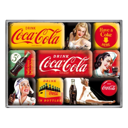 MAGNETI - Set magneti Coca-Cola -Yellow Mix