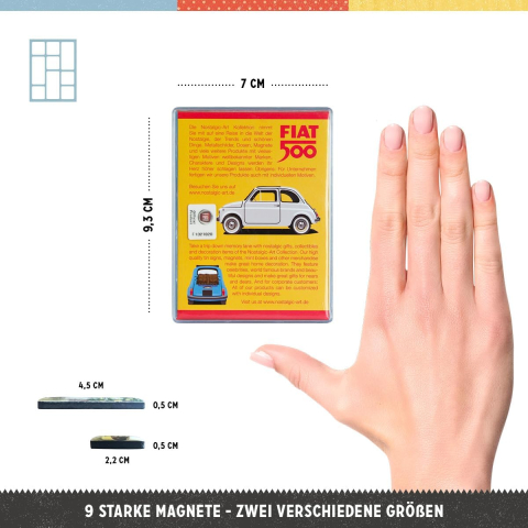 Set magneti Fiat 500 - Loved Since 1957 [2]