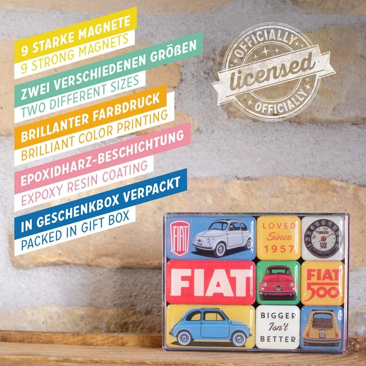Set magneti Fiat 500 - Loved Since 1957 [4]