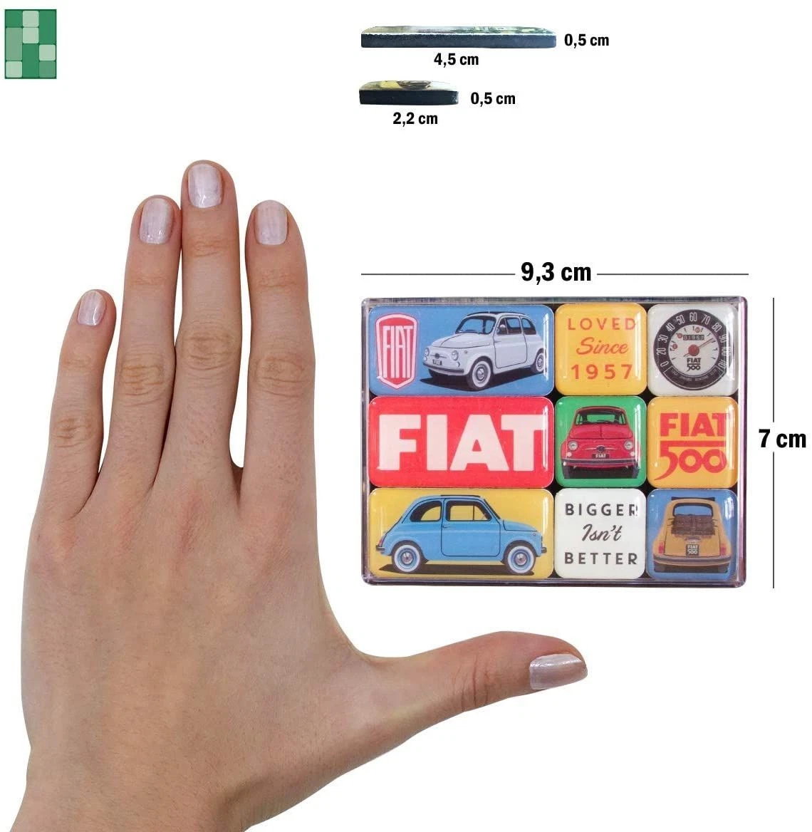 Set magneti Fiat 500 - Loved Since 1957 [5]