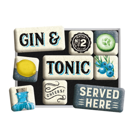 Set Magneti Gin & Tonic Served here - Gin Tonic Servit Aici [1]