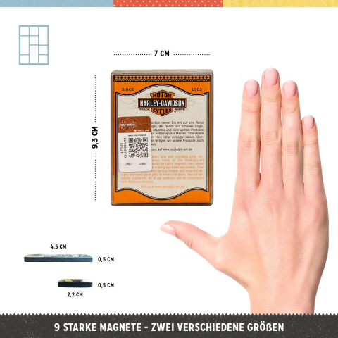 Set Magneti Harley-Davidson Genuine Motorcycles Milwaukee - Motociclete autentice din Milwakee [3]