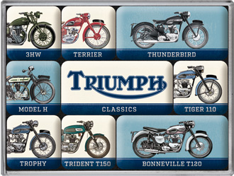 CANI - Set magneti Triumph - Model Chart - Diagrama cu modele