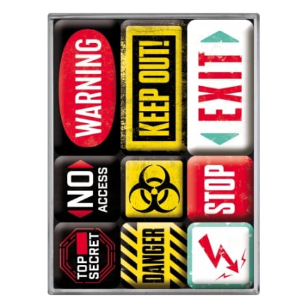 MAGNETI - Set magneti Warning - Avertisment
